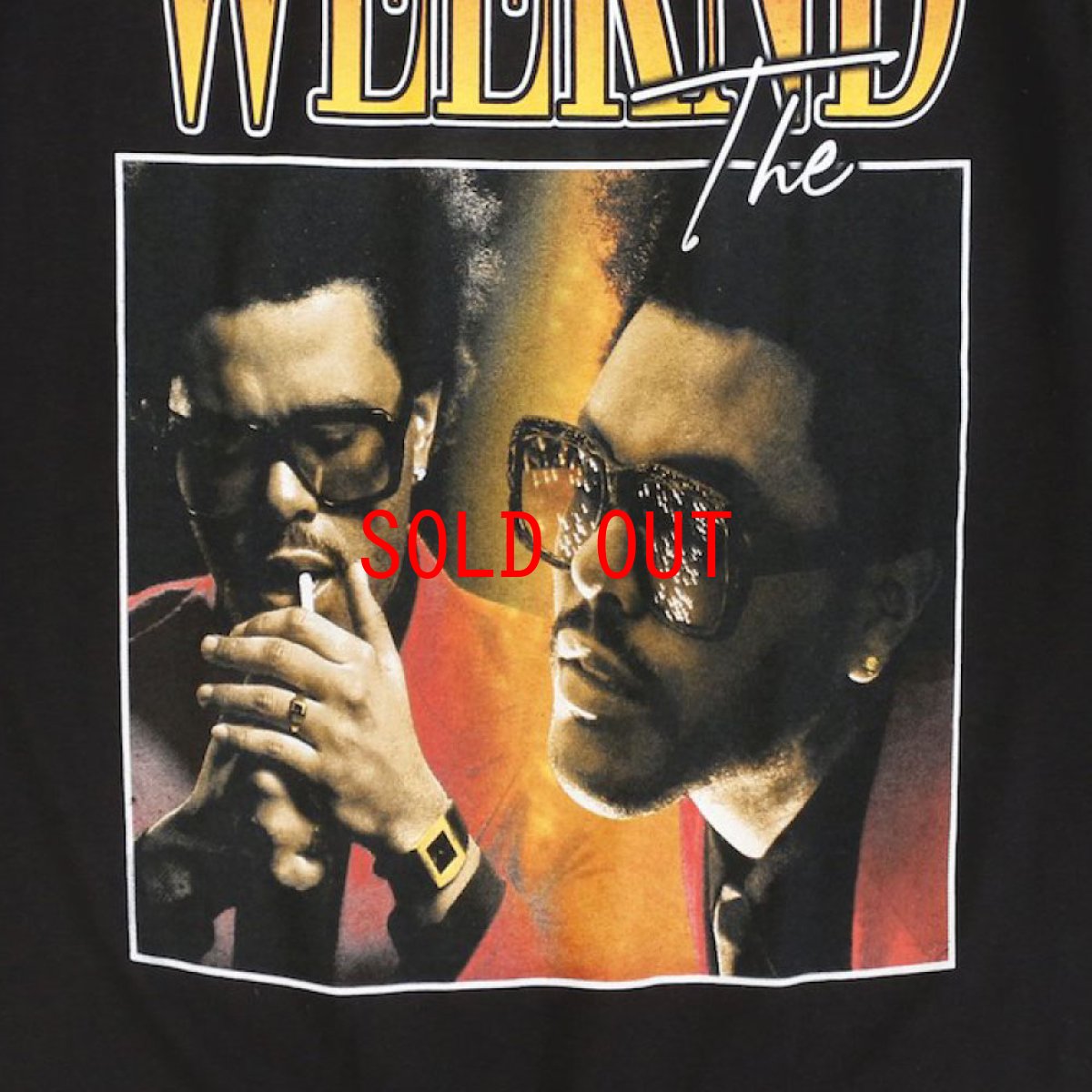 画像4: Music S/S Official Tee The Weekend Black オフィシャル ザ・ウィークエンド フォト Tシャツ (4)