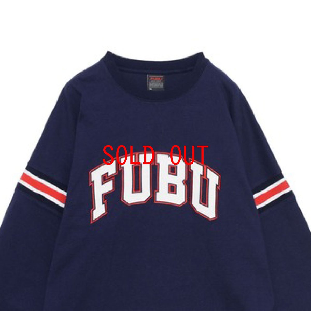 画像3: Classic Arch Logo L/S embroidery Tee NVY アーチ ロゴ 長袖 Tシャツ (3)