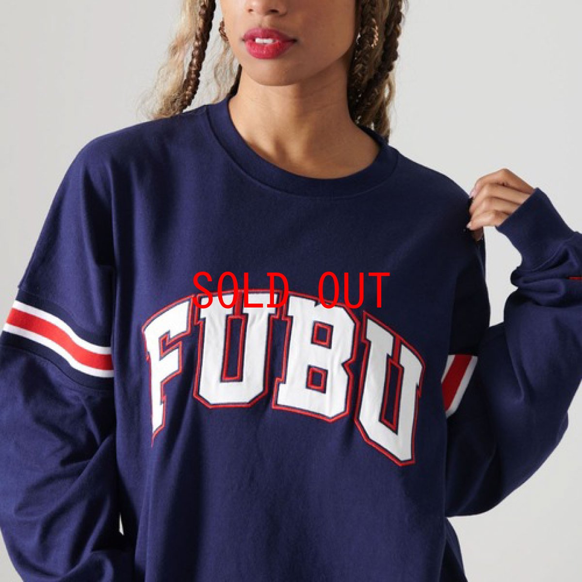 画像9: Classic Arch Logo L/S embroidery Tee NVY アーチ ロゴ 長袖 Tシャツ (9)