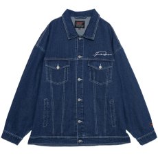 画像2: Classic Denim Jacket Washed embroidery 刺繍 デニム ジャケット ワッペン (2)