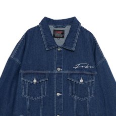 画像4: Classic Denim Jacket Washed embroidery 刺繍 デニム ジャケット ワッペン (4)