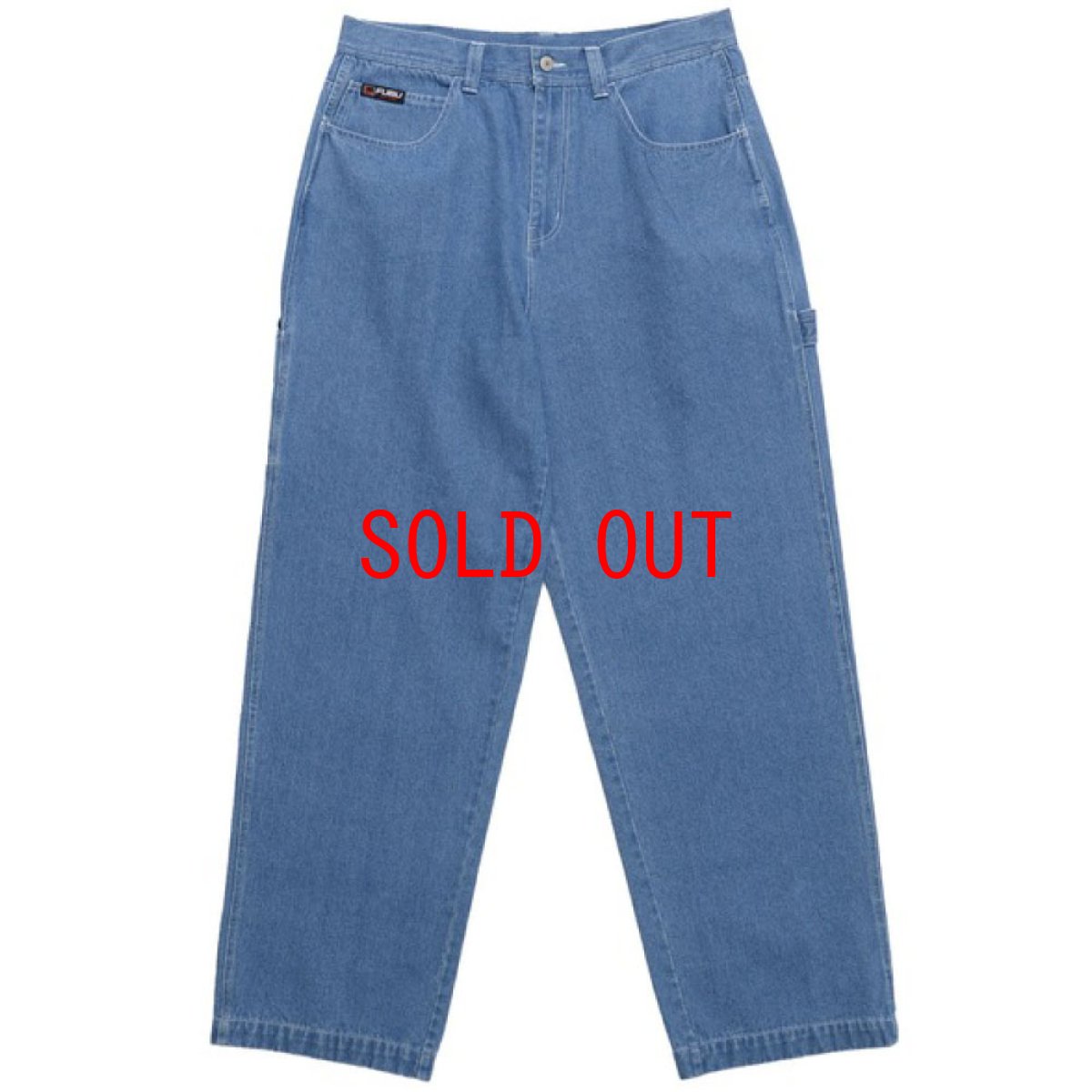 画像2: Classic Denim Pants Indigo Washed embroidery 刺繍 デニム ペインター パンツ (2)