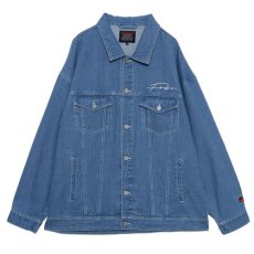 画像2: Classic Denim Jacket Light Washed embroidery 刺繍 デニム ジャケット ワッペン (2)