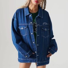 画像6: Classic Denim Jacket Washed embroidery 刺繍 デニム ジャケット ワッペン (6)