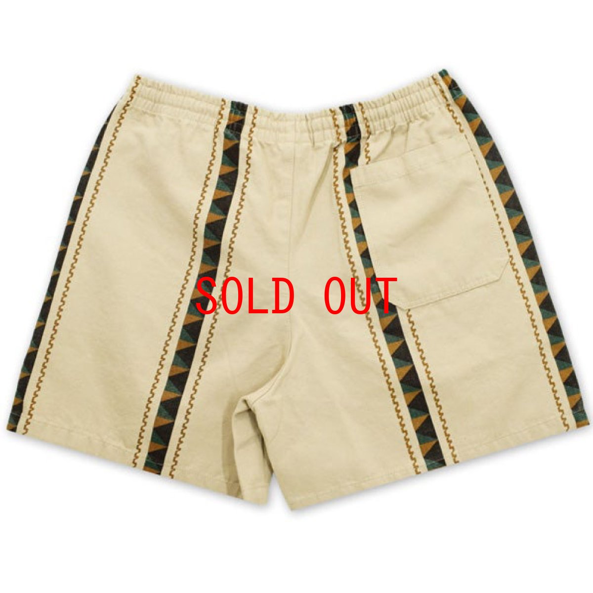 画像2: Stripe Shorts Beige ショーツ (2)