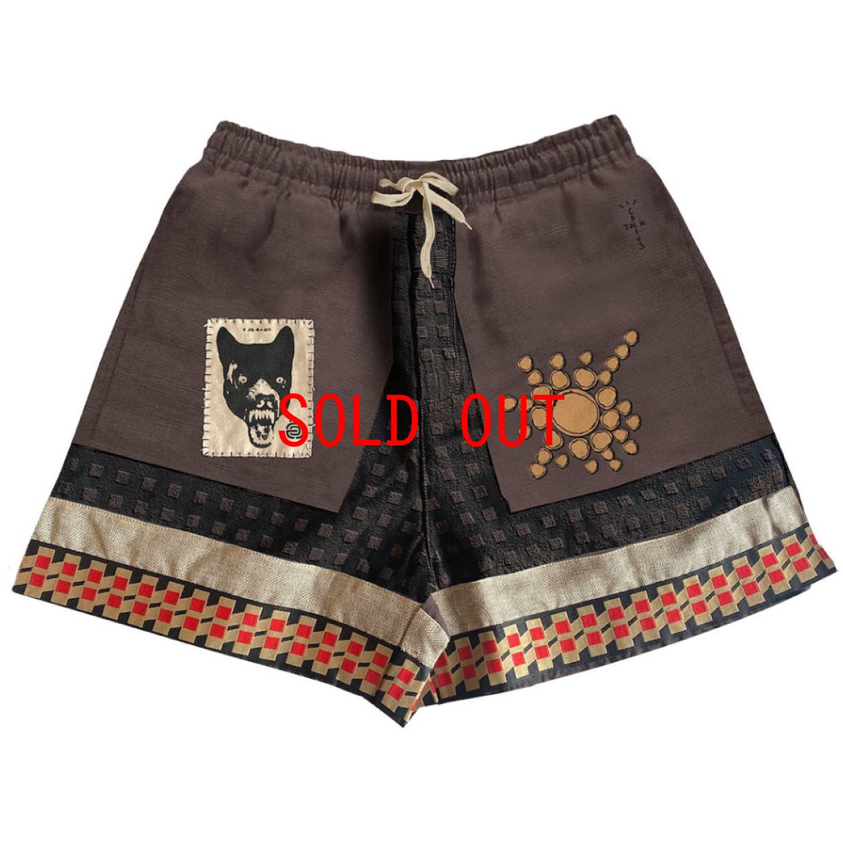 画像1: Animal Wolf Shorts Brown ショーツ (1)