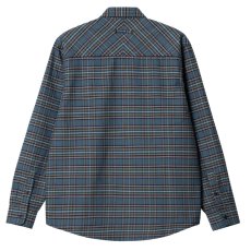 画像2: Solander Check L/S Shirt SBL ロゴ 長袖 チェック シャツ (2)