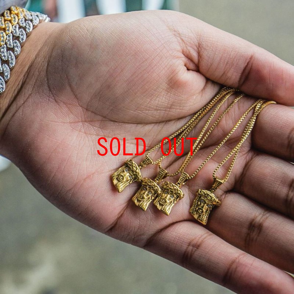 画像5: Extra Mini Jesus Chain Necklace Gold エクストラ ミニ ジーザス チェーン ネックレス ゴールド (5)