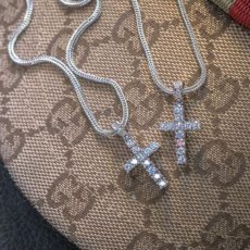 画像7: Midium Size Cross Chain Necklace Silver クロス チェーン ネックレス シルバー (7)