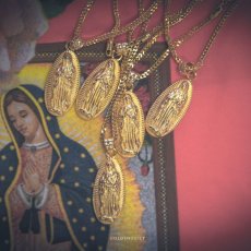 画像7: Virgin Mary Pendant Chain Gold Necklace バージン マリー ネックレス ゴールド (7)