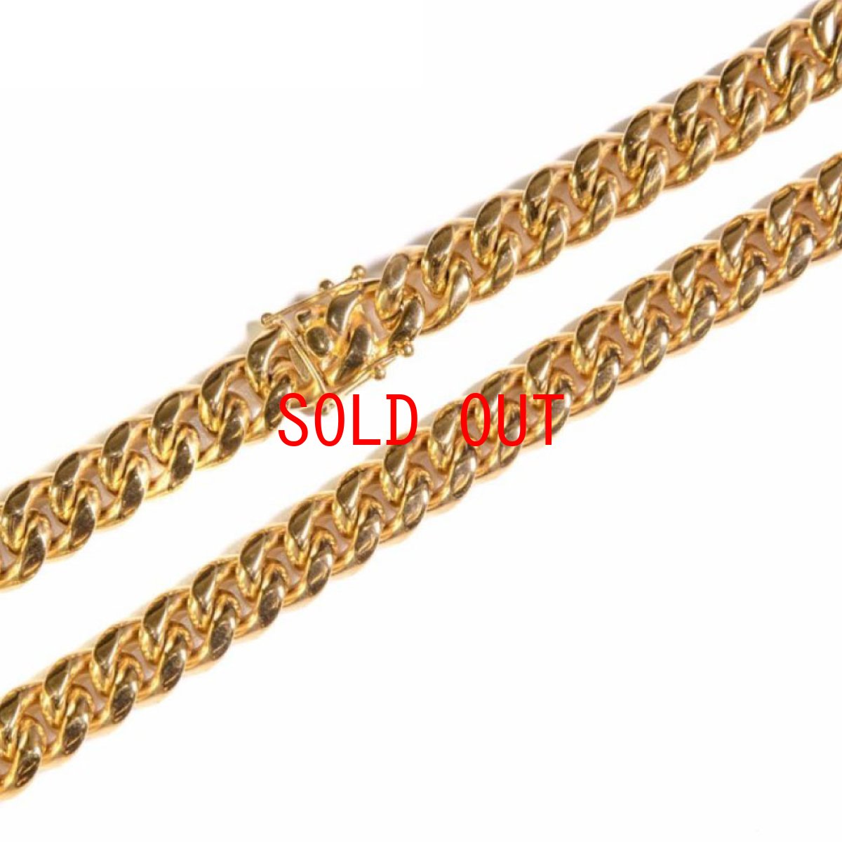 画像3: 14mm Miami Cuban Link Gold Necklace マイアミ キューバン リンク ネックレス ゴールド (3)