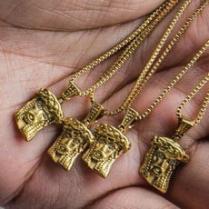 画像4: Extra Mini Jesus Chain Necklace Gold エクストラ ミニ ジーザス チェーン ネックレス ゴールド (4)