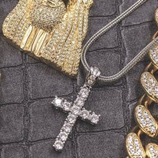 画像5: Midium Size Cross Chain Necklace Silver クロス チェーン ネックレス シルバー (5)