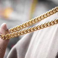 画像4: 14mm Miami Cuban Link Gold Necklace マイアミ キューバン リンク ネックレス ゴールド (4)