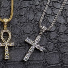 画像6: Midium Size Cross Chain Necklace Silver クロス チェーン ネックレス シルバー (6)