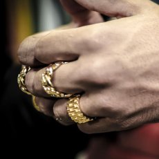 画像5: Cuban Link Ring gold キューバン リンク リング 指輪 (5)