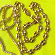 画像2: Goocci Link Gold Necklace ネックレス ゴールド (2)