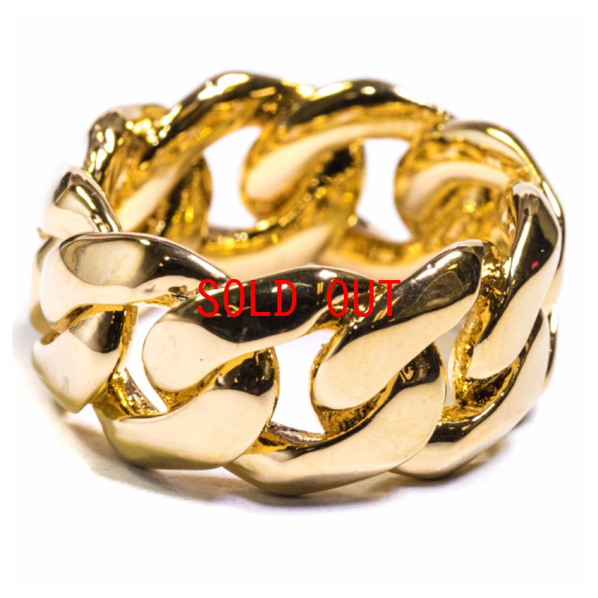 画像3: Cuban Link Ring gold キューバン リンク リング 指輪 (3)