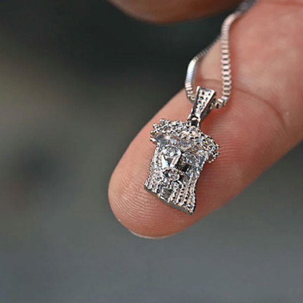 Golden Gilt Extra Mini Jesus Chain Silver Necklace｜ジーザス