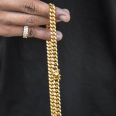 画像9: 8mm Miami Cuban Link Necklace マイアミ キューバン リンク ネックレス (9)