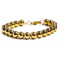 画像2: Beaded Bracelet Chain Gold ブレスレット ゴールド (2)