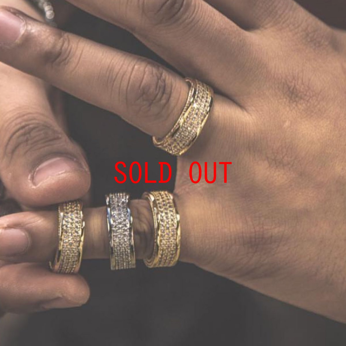 画像2: Triple Row Eternity Ring シルバー トリプル ロウ リング 指輪 (2)