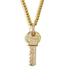 画像2: Key Ball Chain Necklace キー ボール チェーン ネックレス  (2)