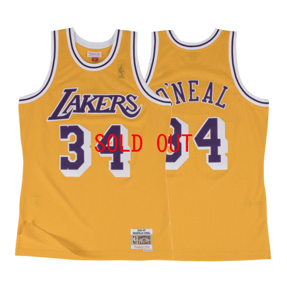 画像1: Los Angeles Lakers NBA Swingman Home Jersey 96-97 シャキール オニール レイカーズ スイングマン ジャージ バスケットボール ゲーム シャツ (1)