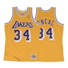 画像1: Los Angeles Lakers NBA Swingman Home Jersey 96-97 シャキール オニール レイカーズ スイングマン ジャージ バスケットボール ゲーム シャツ (1)