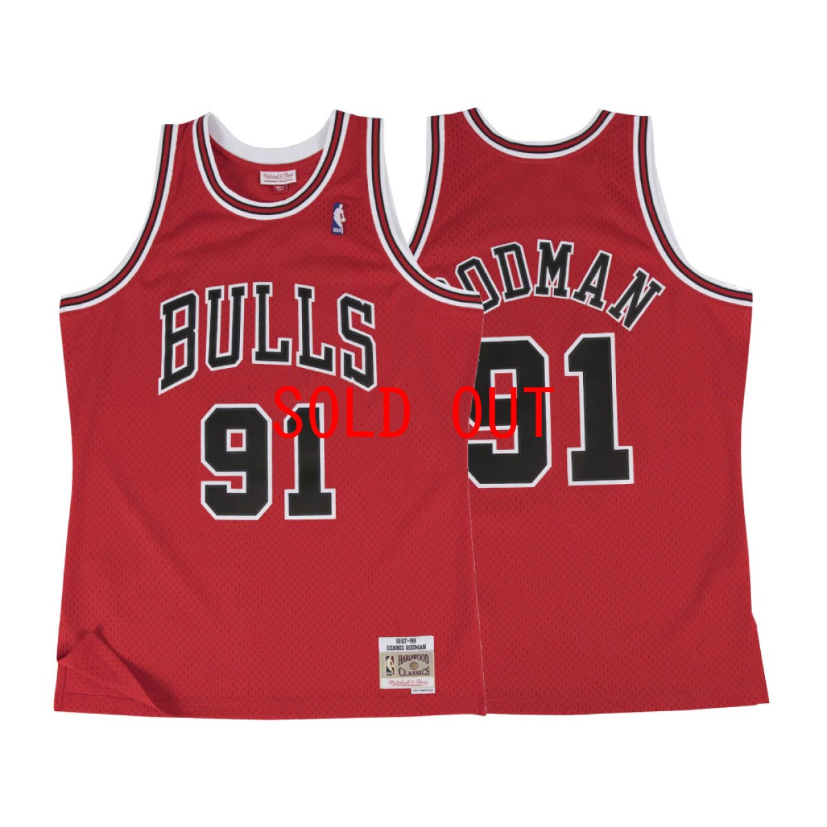 画像1: Chicago Bulls NBA Swingman Home Jersey Rodman 97 シカゴ ブルズ ロッドマン バスケットボール ゲーム シャツ (1)