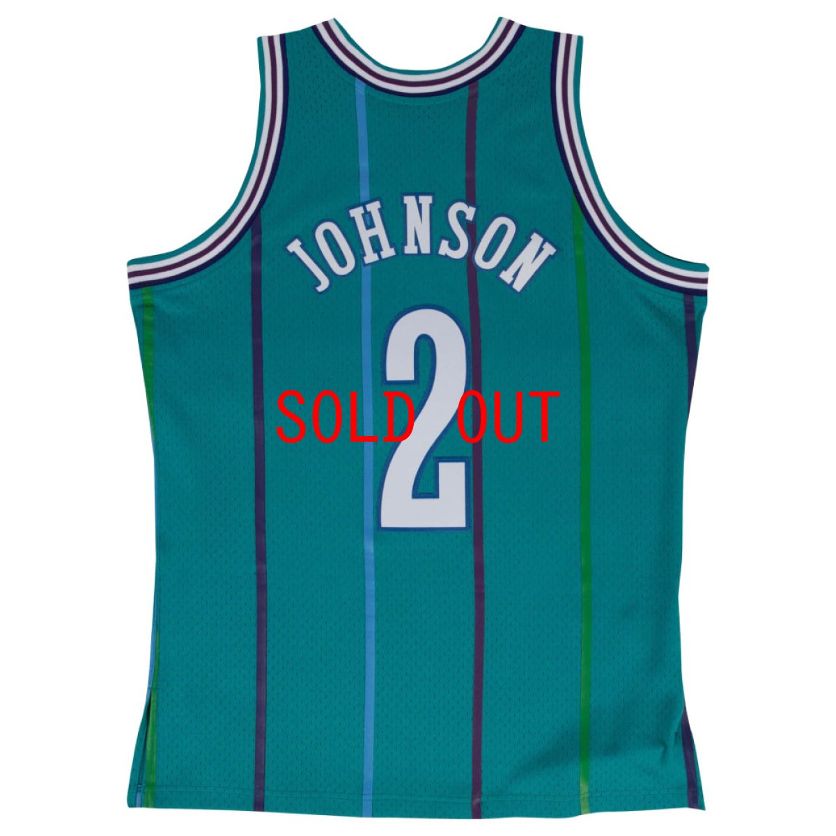 画像3: Charlotte Hornets NBA swing man Road Jersey 92 Larry Johnson シャーロット ホーネッツ ラリー ジョンソン スイングマン ジャージ バスケットボール ゲーム シャツ (3)