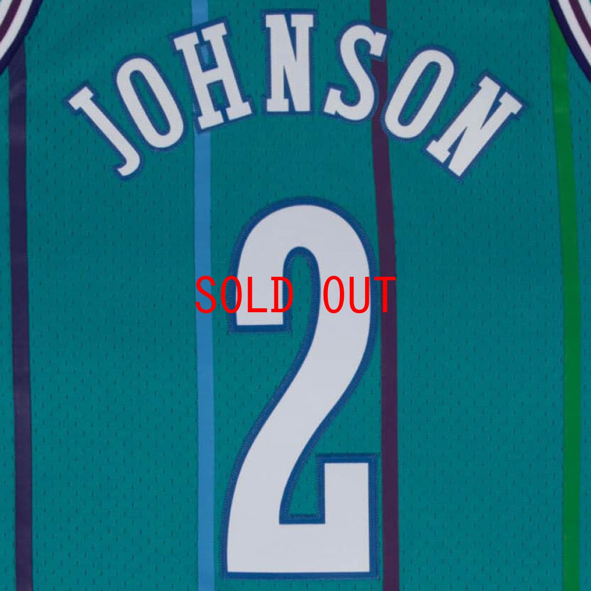 画像6: Charlotte Hornets NBA swing man Road Jersey 92 Larry Johnson シャーロット ホーネッツ ラリー ジョンソン スイングマン ジャージ バスケットボール ゲーム シャツ (6)