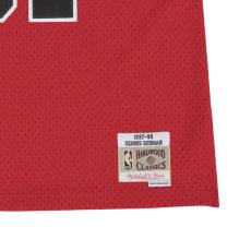 画像9: Chicago Bulls NBA Swingman Home Jersey Rodman 97 シカゴ ブルズ ロッドマン バスケットボール ゲーム シャツ (9)