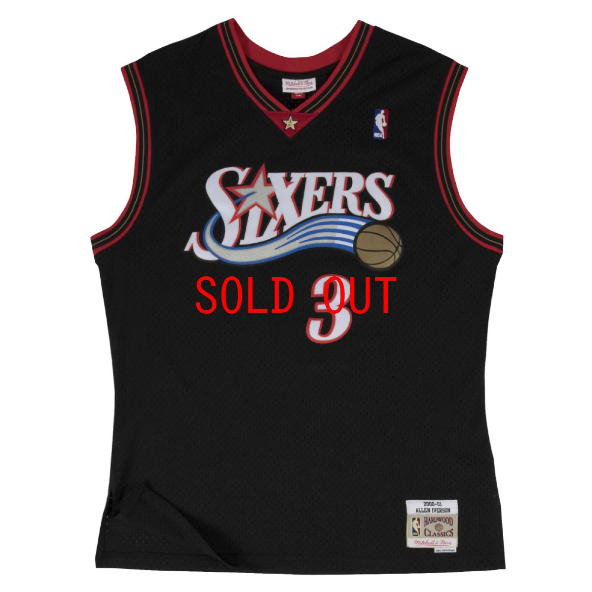 画像2: Philadelphia 76Ers NBA Swingman Jersey 00 #3 Allen Ivers アレン アイバーソン セブンティ シクサーズ スイングマン ジャージ バスケットボール ゲーム シャツ (2)