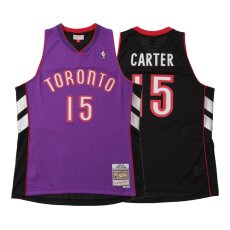 画像1: Tronto Raptors NBA swing man Road Jersey 15 vince carter トロント ラプターズ ビンス カーター スイングマン ジャージ バスケットボール ゲーム シャツ (1)