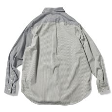 画像3: Mixed Stripe L/S Big Shirt ストライプ ビッグ 長袖 シャツ (3)