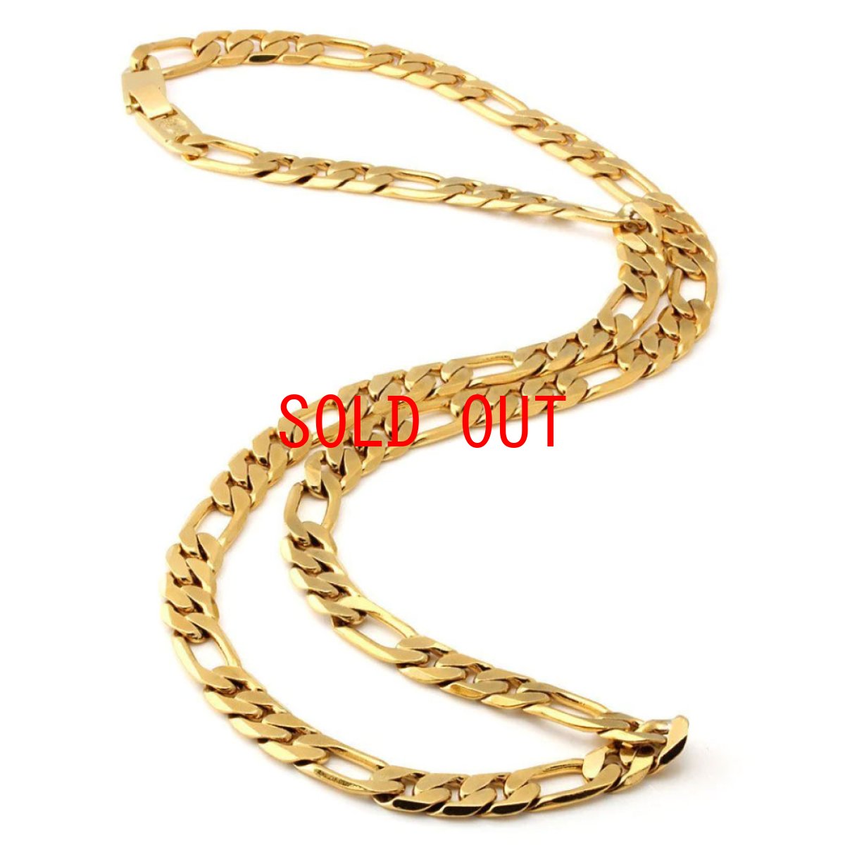 画像2: King Ice 8mm Figaro Chain Necklace フィガロ カーブ チェーン ネックレス (2)