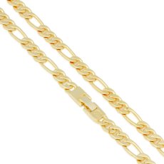 画像4: 8mm Figaro Chain Necklace フィガロ カーブ チェーン ネックレス (4)