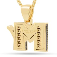 画像2: × MTV Iced Classic Logo Necklace Miami Cuban Chain エムティービー ロゴ ネックレス (2)