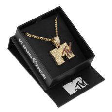 画像5: × MTV Iced Classic Logo Necklace Miami Cuban Chain エムティービー ロゴ ネックレス (5)