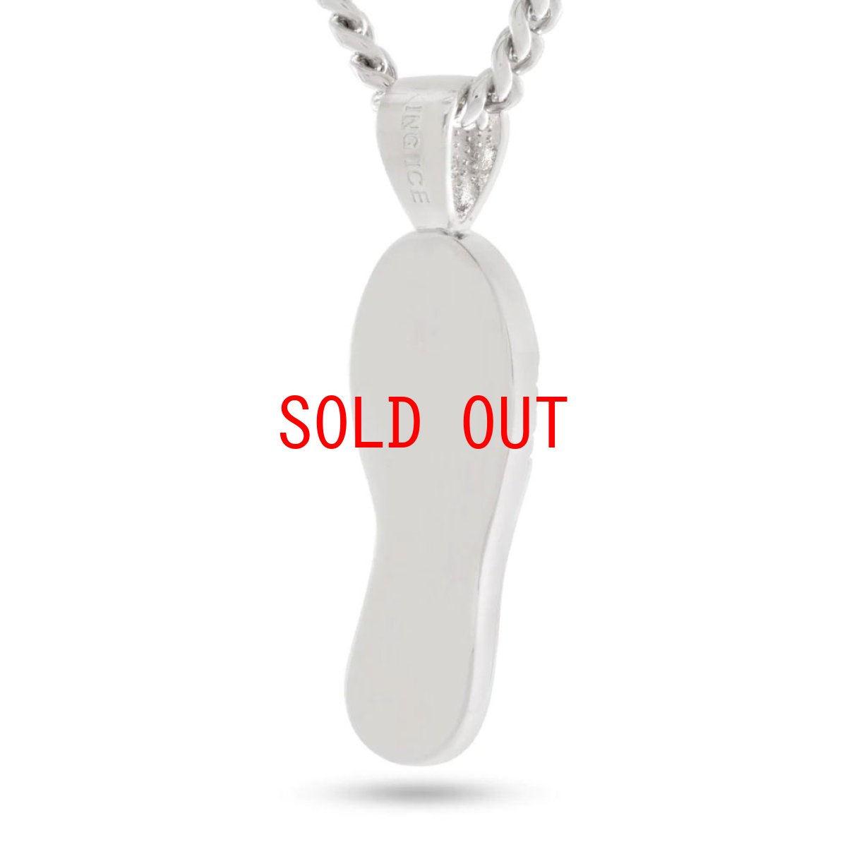 画像2: Solely Grail Necklace Miami Cuban Chain スニーカー ソール ロゴ ネックレス (2)