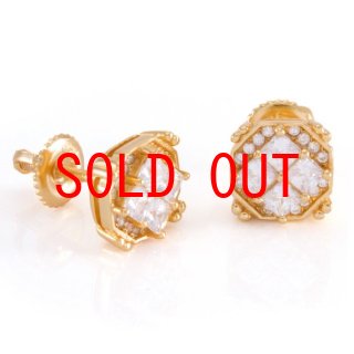 キングアイス ピアス WRAPPED CROSS EARRINGS ピアス 2個 送税込【King Ice】ICED WRAPPED CROSS EARRINGS ピアス☆(2色