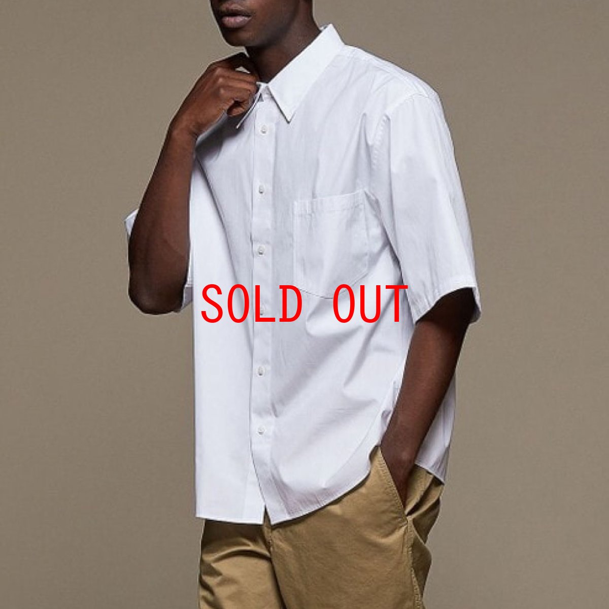 画像6: Oversized S/S Solid Cotton Poplin Shirt オーバーサイズ ソリッド コットン シャツ (6)