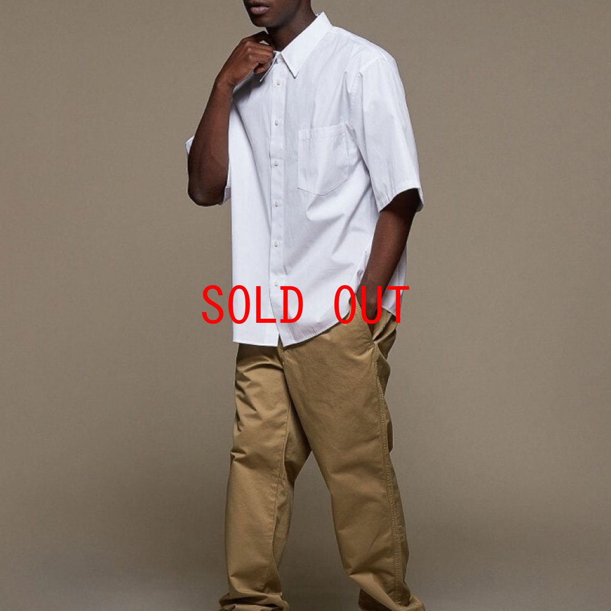 画像10: Oversized S/S Solid Cotton Poplin Shirt オーバーサイズ ソリッド コットン シャツ (10)