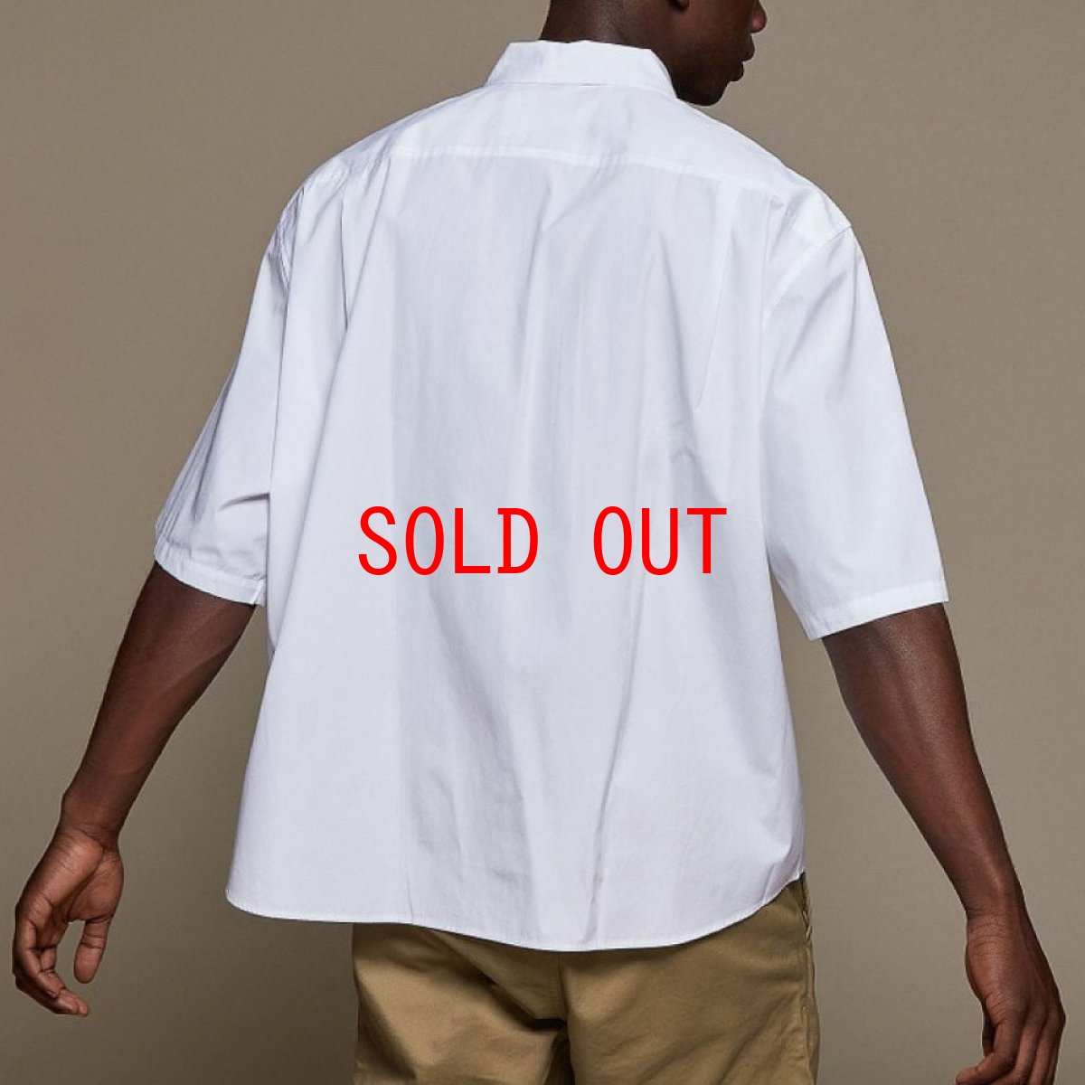 画像2: Oversized S/S Solid Cotton Poplin Shirt オーバーサイズ ソリッド コットン シャツ (2)