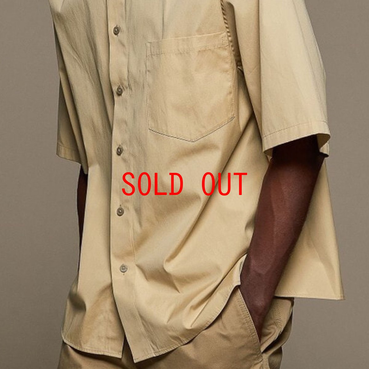 画像8: Oversized S/S Solid Cotton Poplin Shirt オーバーサイズ ソリッド コットン シャツ (8)