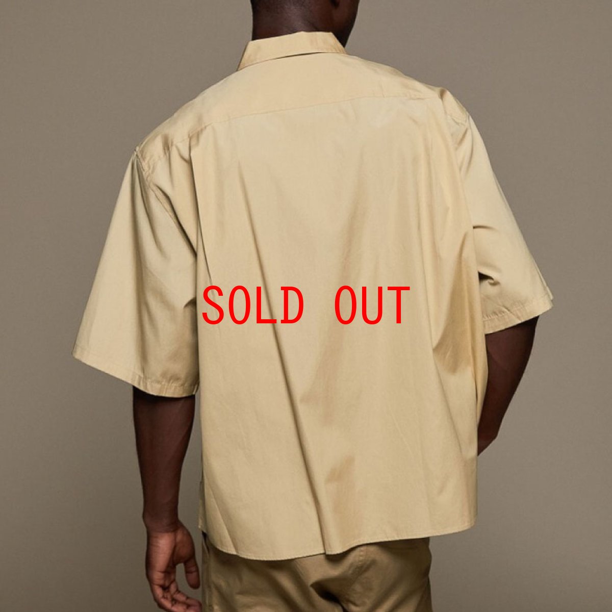 画像2: Oversized S/S Solid Cotton Poplin Shirt オーバーサイズ ソリッド コットン シャツ (2)