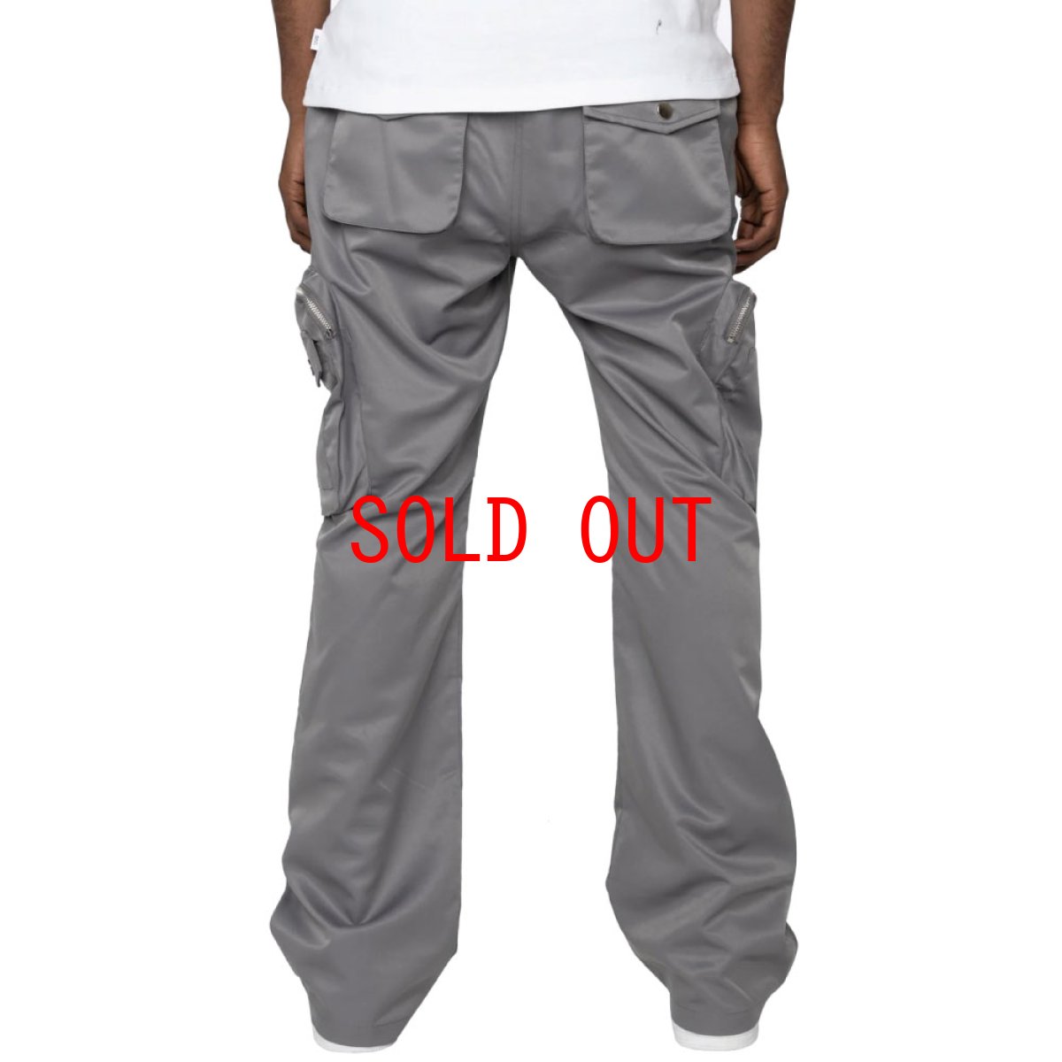 画像2: Osaka Nyon Flare Cargo Pants ナイロン フレア カーゴ パンツ (2)