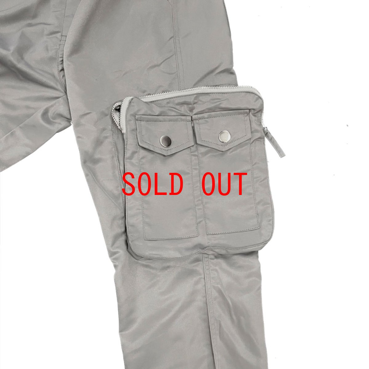 画像9: Osaka Nyon Flare Cargo Pants ナイロン フレア カーゴ パンツ (9)