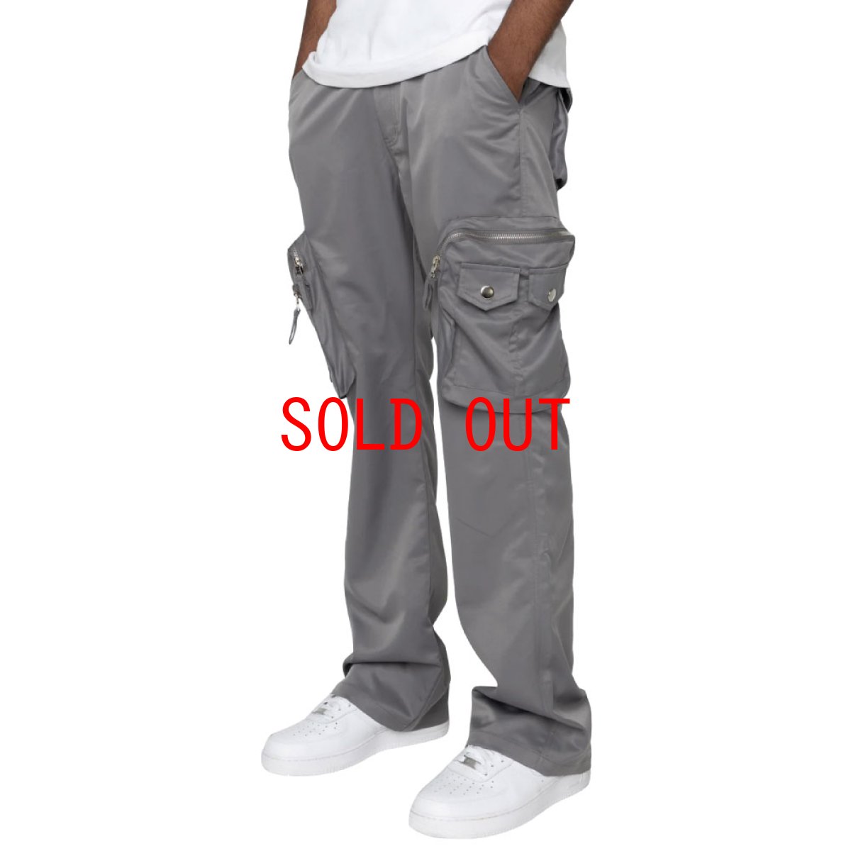 画像5: Osaka Nyon Flare Cargo Pants ナイロン フレア カーゴ パンツ (5)